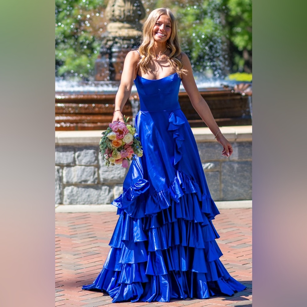 COPY - Sherri Hill Royal Blue Prom Dress